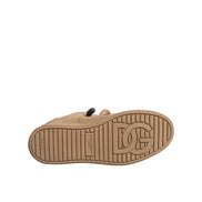 Dolce & Gabbana Brown Jute Fabric Low Top Sneakers