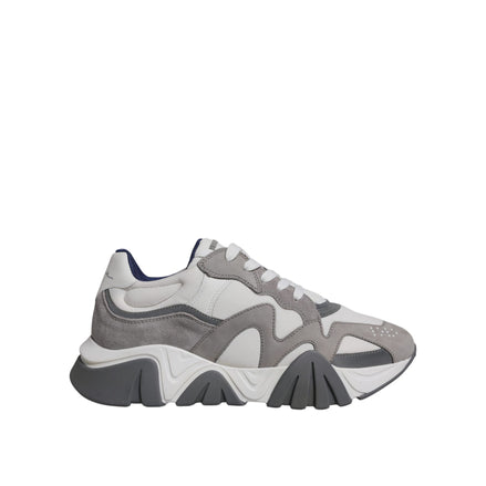 Versace Grey Squalo Chunky Low Top Sneakers