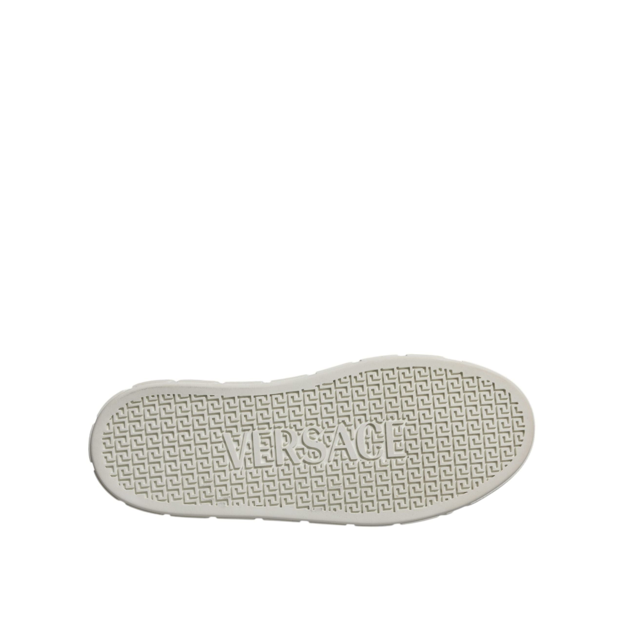 Versace White Brown Greca Print TPU Low Top Sneakers