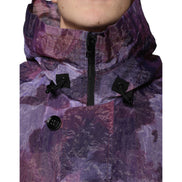 Giacca Blouson con Cappuccio da Uomo Dolce & Gabbana Mimetica Viola