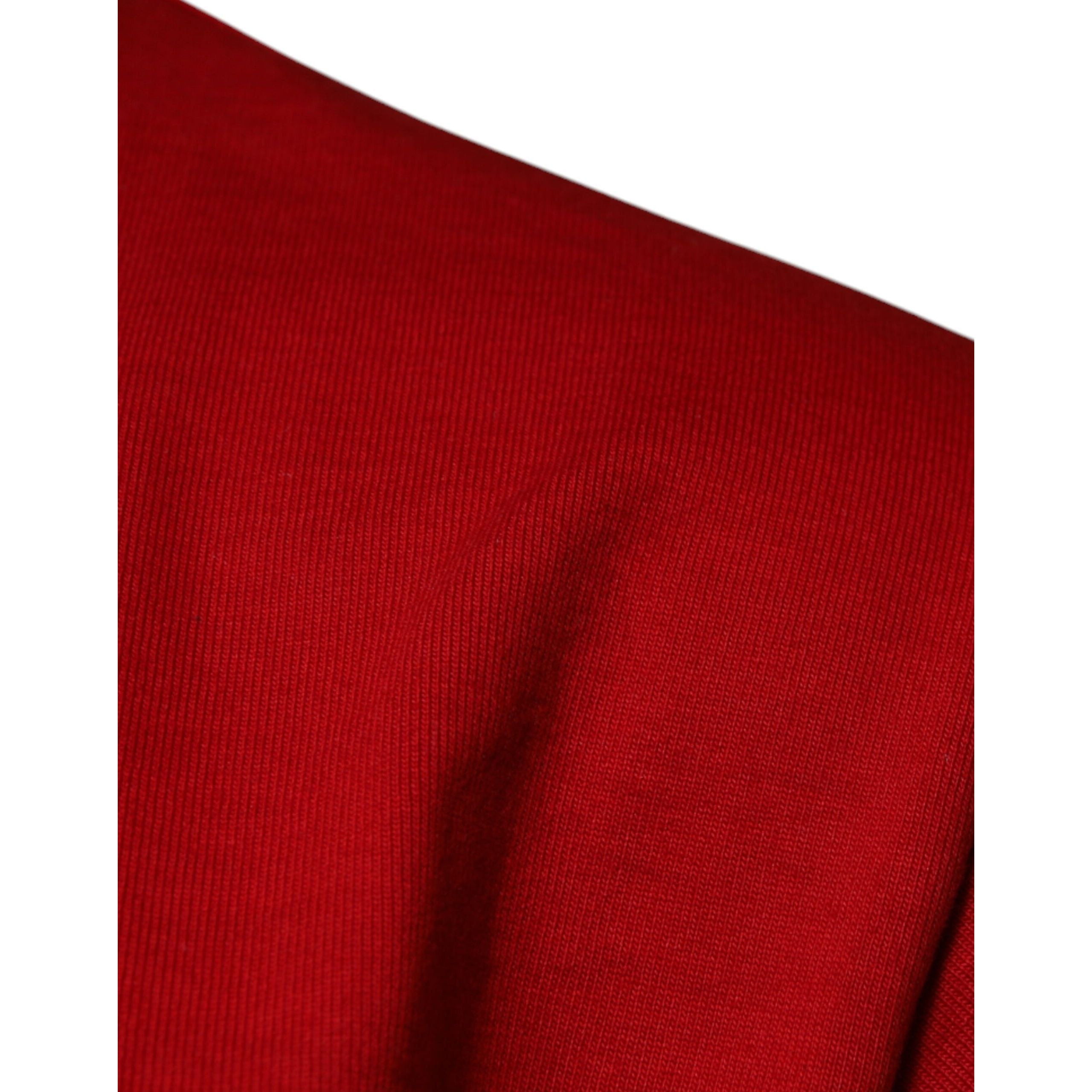 Dolce & Gabbana T-shirt Girocollo in Cotone con Occhio Rosso DG