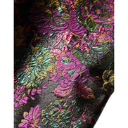 Giacca Cropped Dolce & Gabbana in Jacquard Floreale Multicolore