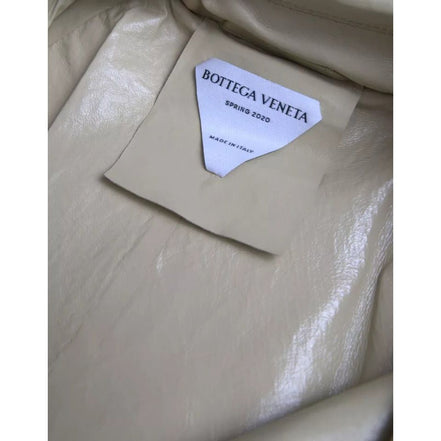 Bottega Veneta Beige Leather Trench Coat