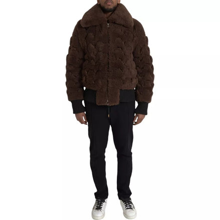 Bottega Veneta Brown Shearling Coat