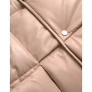 Veste en Cuir de Veau Matelassée sans Manches Beige Bottega Veneta