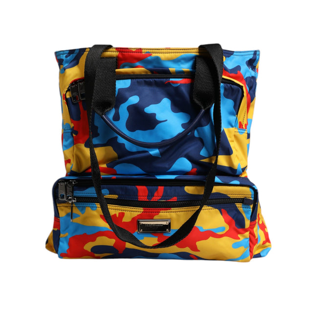 Borsa Shopping Dolce & Gabbana Multicolor Camouflage in Nylon