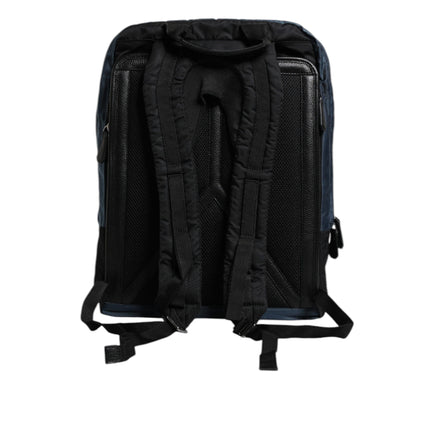 Dolce & Gabbana Zaino Scuola Nero in Nylon con Logo DG