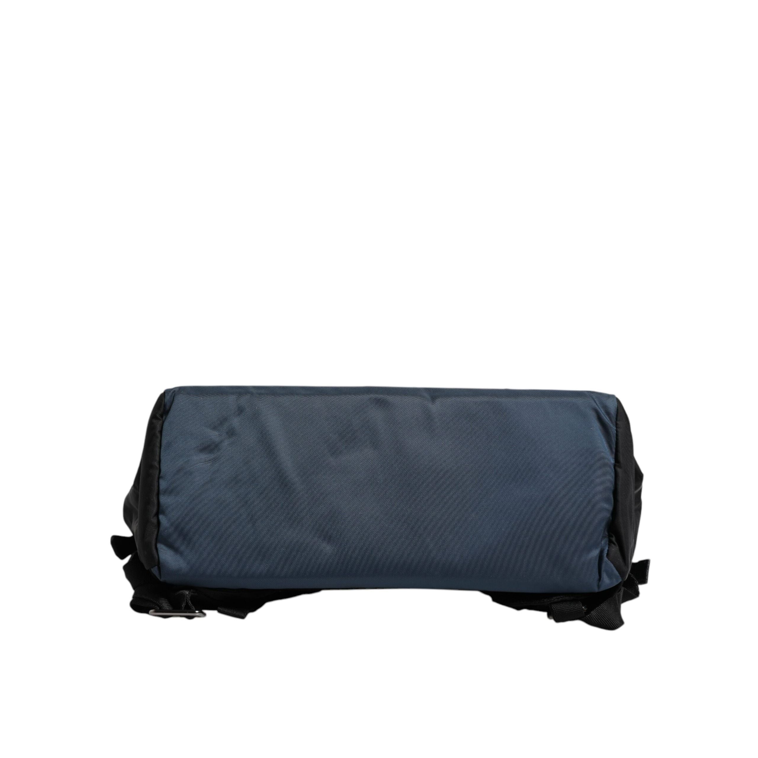 Dolce & Gabbana Zaino Scuola Nero in Nylon con Logo DG