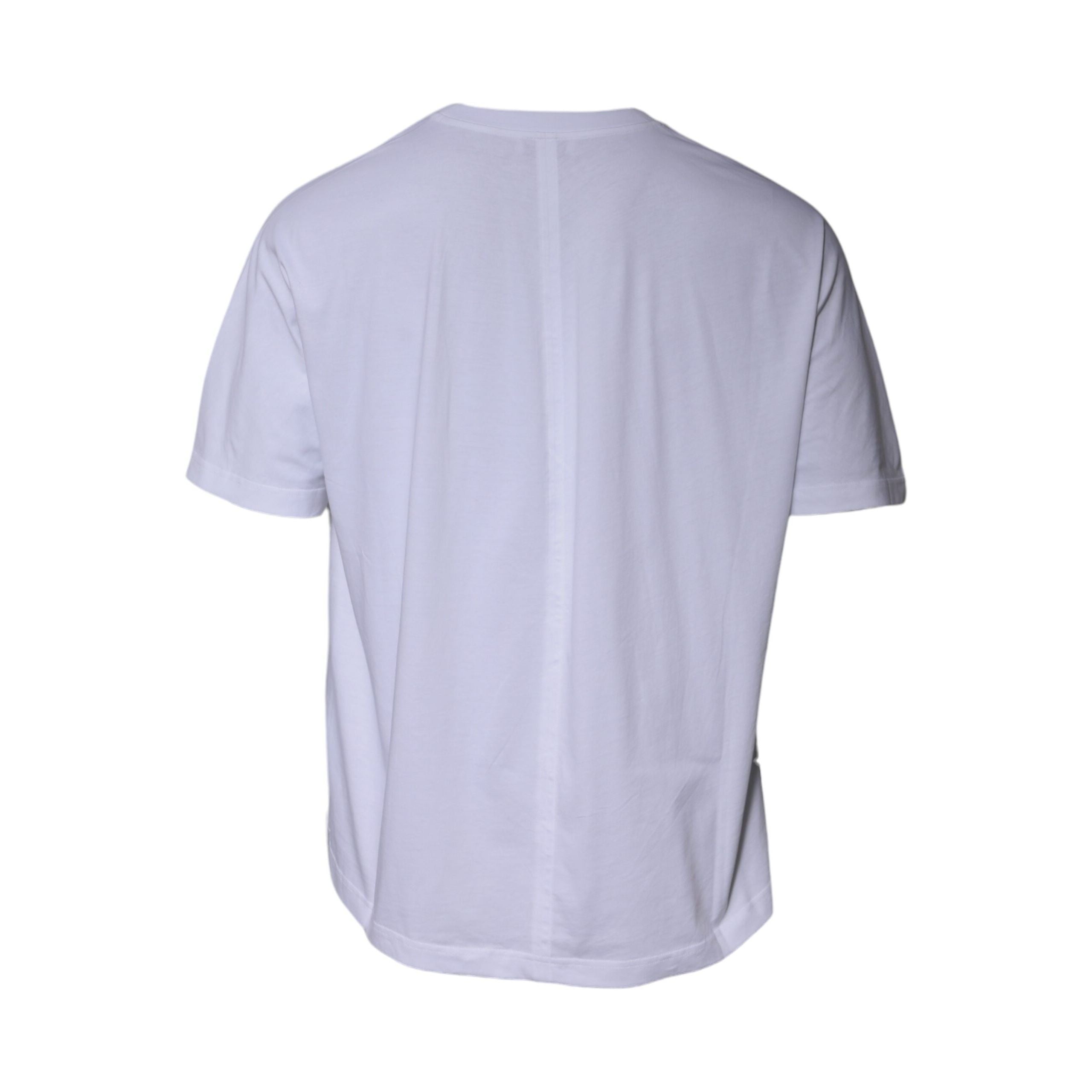 T-shirt Balenciaga col rond coton manches courtes logo blanc