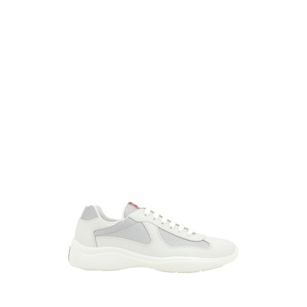 Prada White Polyamide Low Top Sneakers
