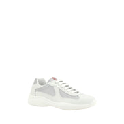 Prada White Polyamide Low Top Sneakers
