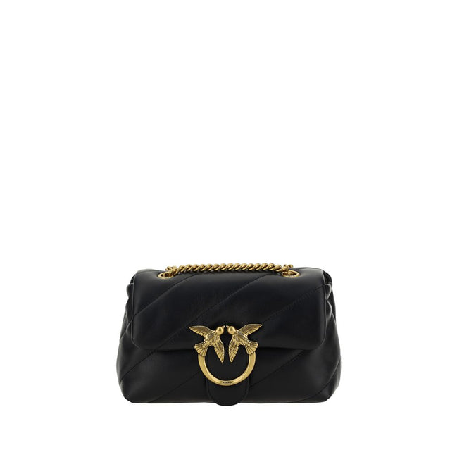 PINKO Black Love Mini Puff Shoulder Bag