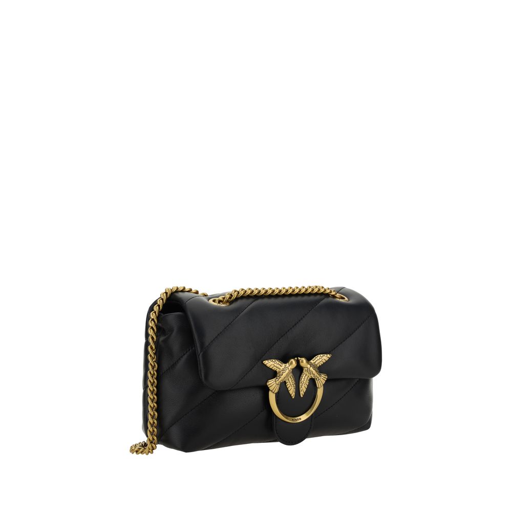 PINKO Black Love Mini Puff Shoulder Bag
