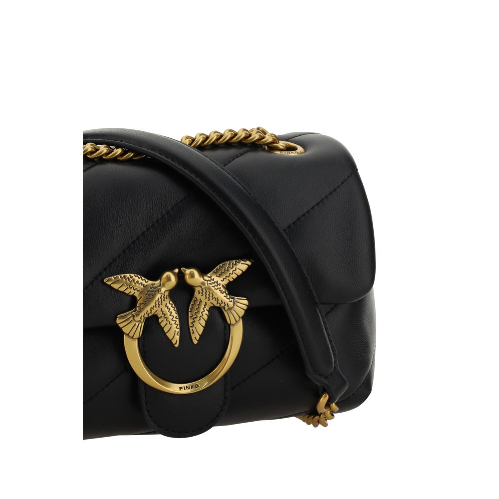 PINKO Black Love Mini Puff Shoulder Bag