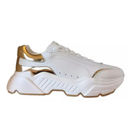 Baskets en cuir blanc DOLCE & GABBANA DAYMASTER pour hommes