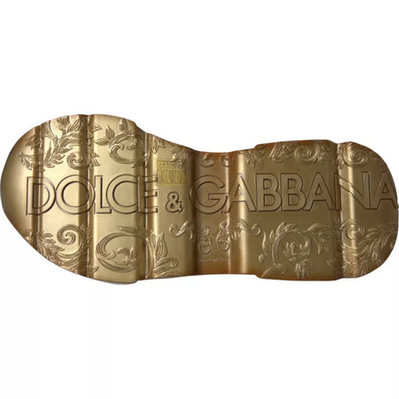 Baskets en cuir blanc DOLCE & GABBANA DAYMASTER pour hommes