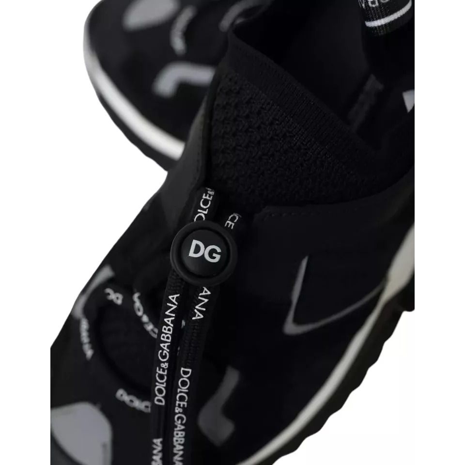 Chaussures Homme Baskets Dolce & Gabbana Sorrento Noir Blanc Logo