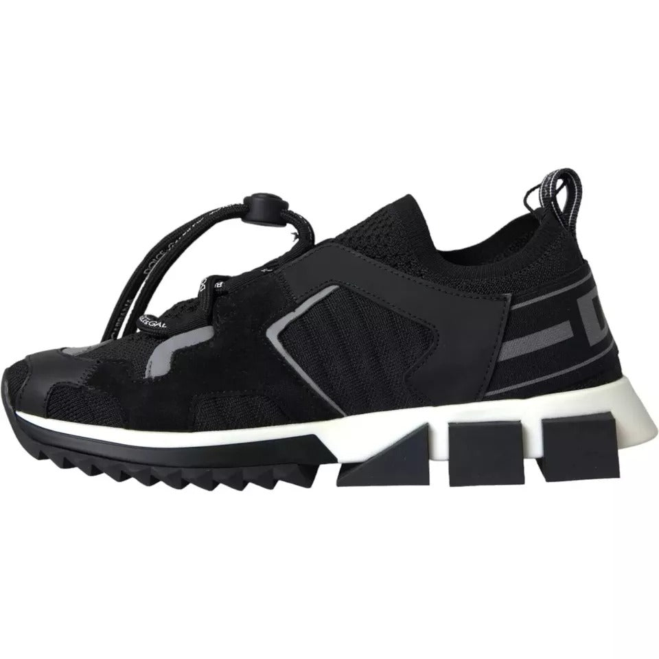 Chaussures Homme Baskets Dolce & Gabbana Sorrento Noir Blanc Logo