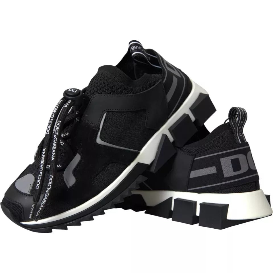 Chaussures Homme Baskets Dolce & Gabbana Sorrento Noir Blanc Logo