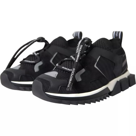 Chaussures Homme Baskets Dolce & Gabbana Sorrento Noir Blanc Logo