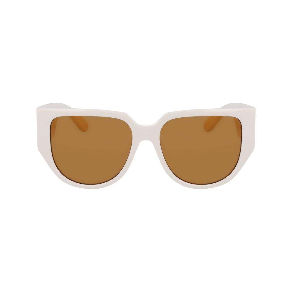 Ferragamo White Bio Sunglasses