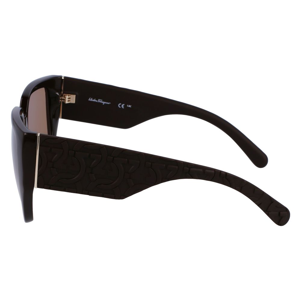 Occhiali da sole Ferragamo Bio Iniettati Marroni