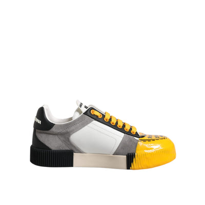Dolce & Gabbana Scarpe Sneakers Basse DNA in Pelle Multicolore