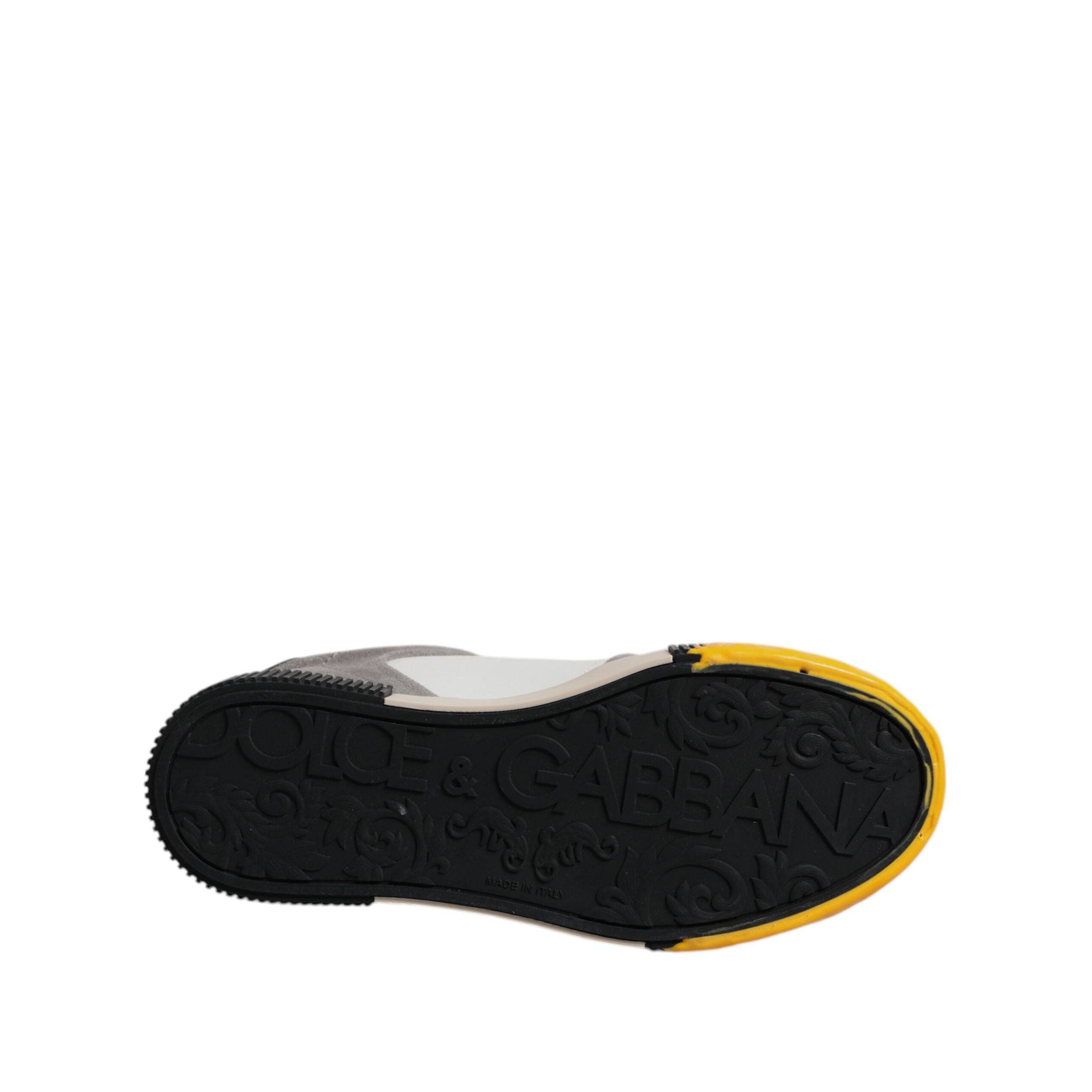 Dolce & Gabbana Multicolor Leather DNA Low Top Sneakers