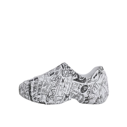 Dolce & Gabbana White Black Graffiti Daymaster Sneakers