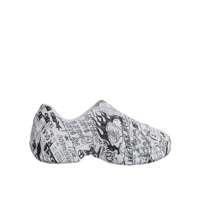 Sneakers Dolce & Gabbana Daymaster con Graffiti Bianche e Nere