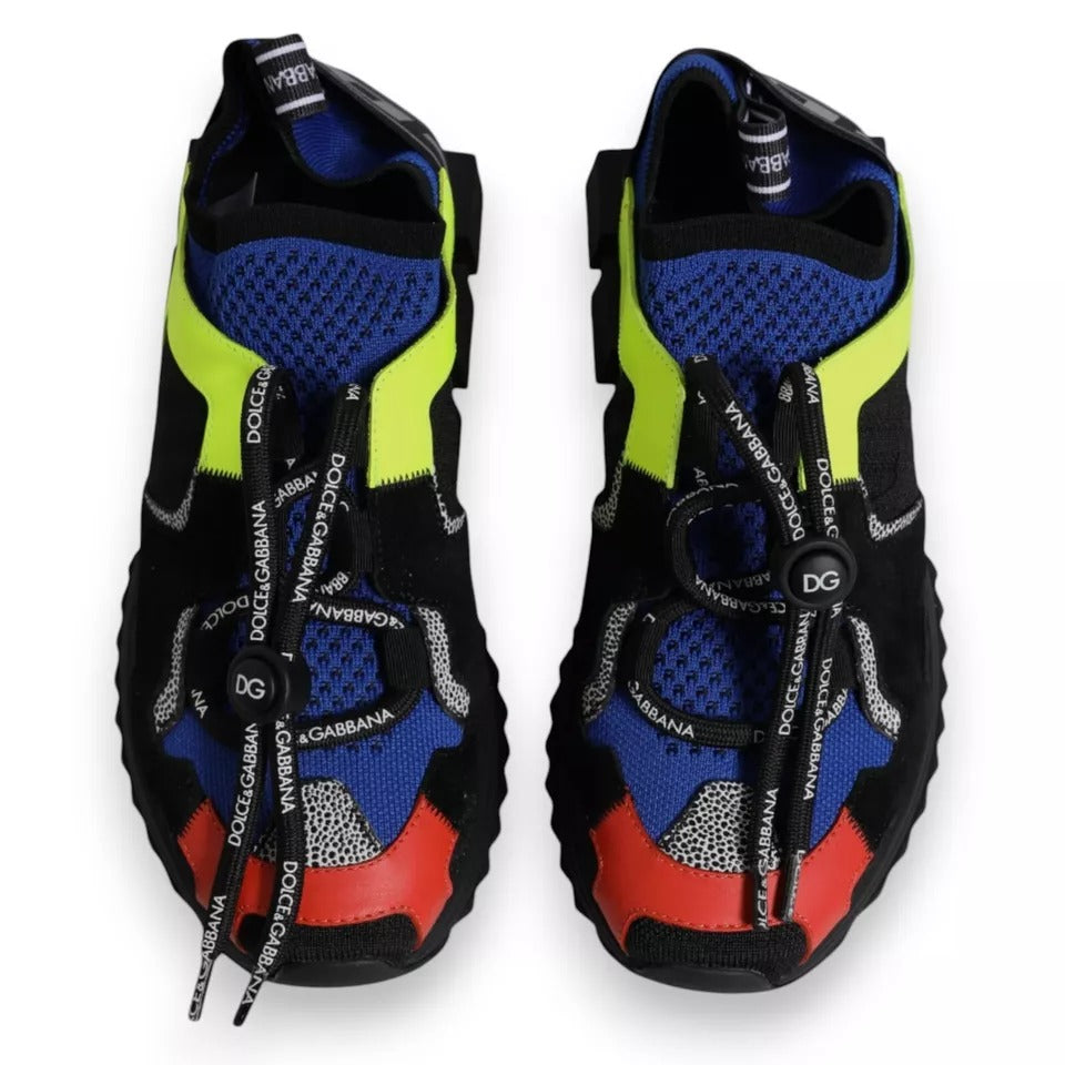 Dolce & Gabbana Multicolor Mesh Sorrento Trekking Sneakers
