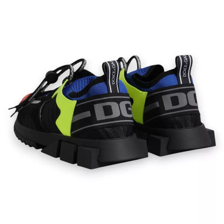 Dolce & Gabbana Multicolor Mesh Sorrento Trekking Sneakers
