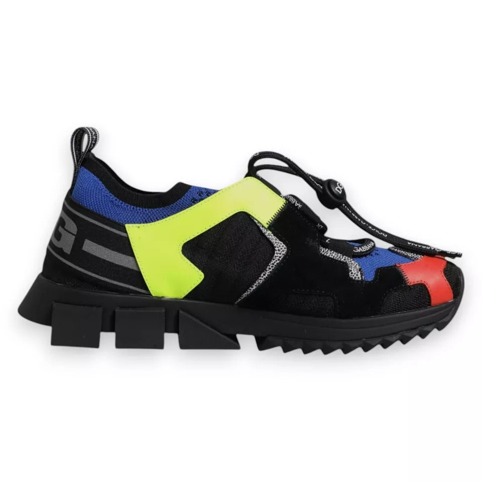 Dolce & Gabbana Multicolor Mesh Sorrento Trekking Sneakers