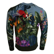 Dolce & Gabbana Jungle Wool Silk Logo Sweater