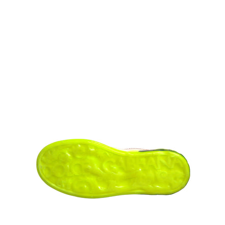 Chaussures Baskets en cuir Portofino blanches et jaunes Dolce & Gabbana
