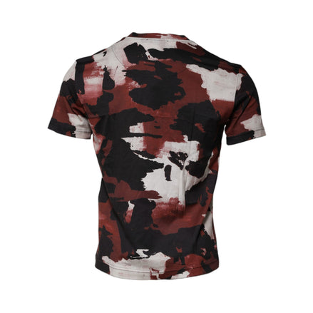 T-shirt girocollo mimetica multicolor Dolce & Gabbana