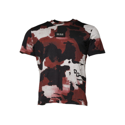 T-shirt col rond camouflage multicolore Dolce & Gabbana