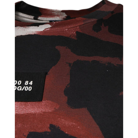 T-shirt col rond camouflage multicolore Dolce & Gabbana