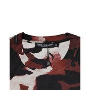 T-shirt col rond camouflage multicolore Dolce & Gabbana