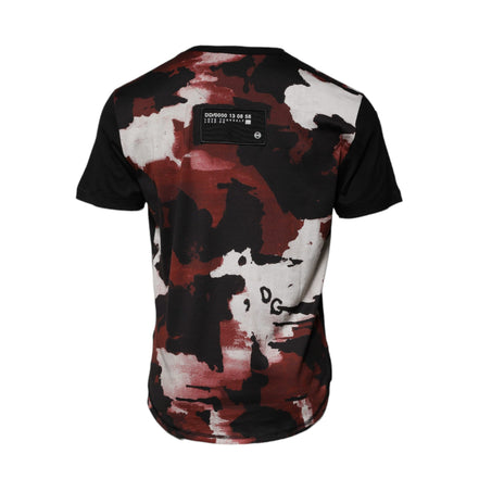 T-shirt girocollo mimetica multicolor Dolce & Gabbana