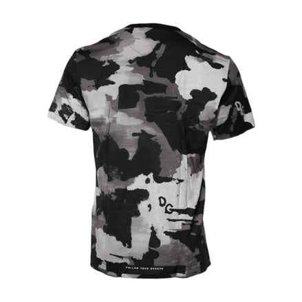 T-shirt girocollo mimetica multicolor Dolce & Gabbana