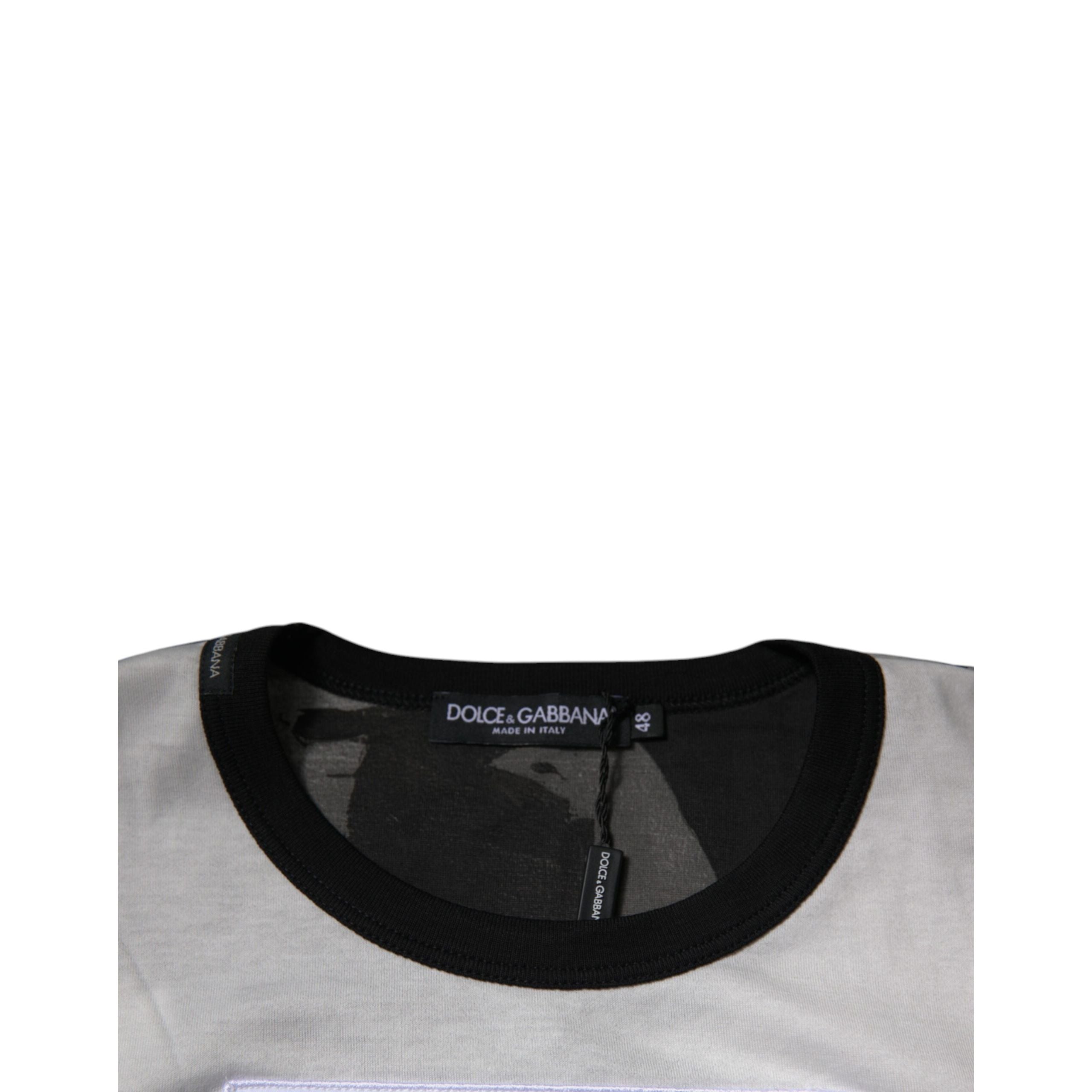 T-shirt Dolce & Gabbana col rond camouflage multicolore