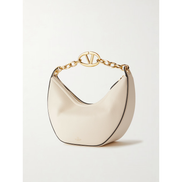 Sac à bandoulière Valentino Garavani petit hobo en cuir ivoire Vlogo