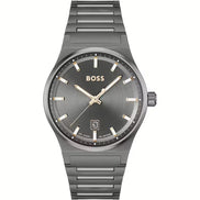 Hugo Boss Grey Stainless Steel Dress Watch