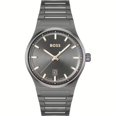 Orologio elegante Hugo Boss in acciaio inossidabile grigio