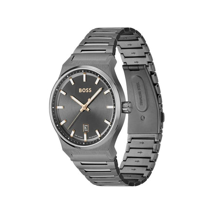 Hugo Boss Grey Stainless Steel Dress Watch