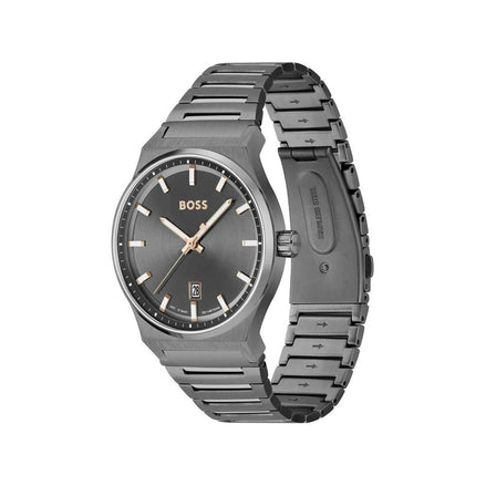 Orologio elegante Hugo Boss in acciaio inossidabile grigio
