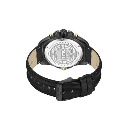 Orologio Police elegante da donna in similpelle nera