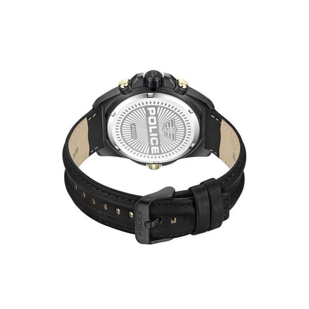 Montre habillée en similicuir noir Police