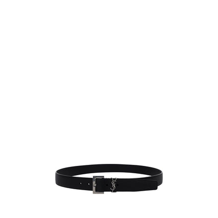 Saint Laurent Black Calf Leather Belt